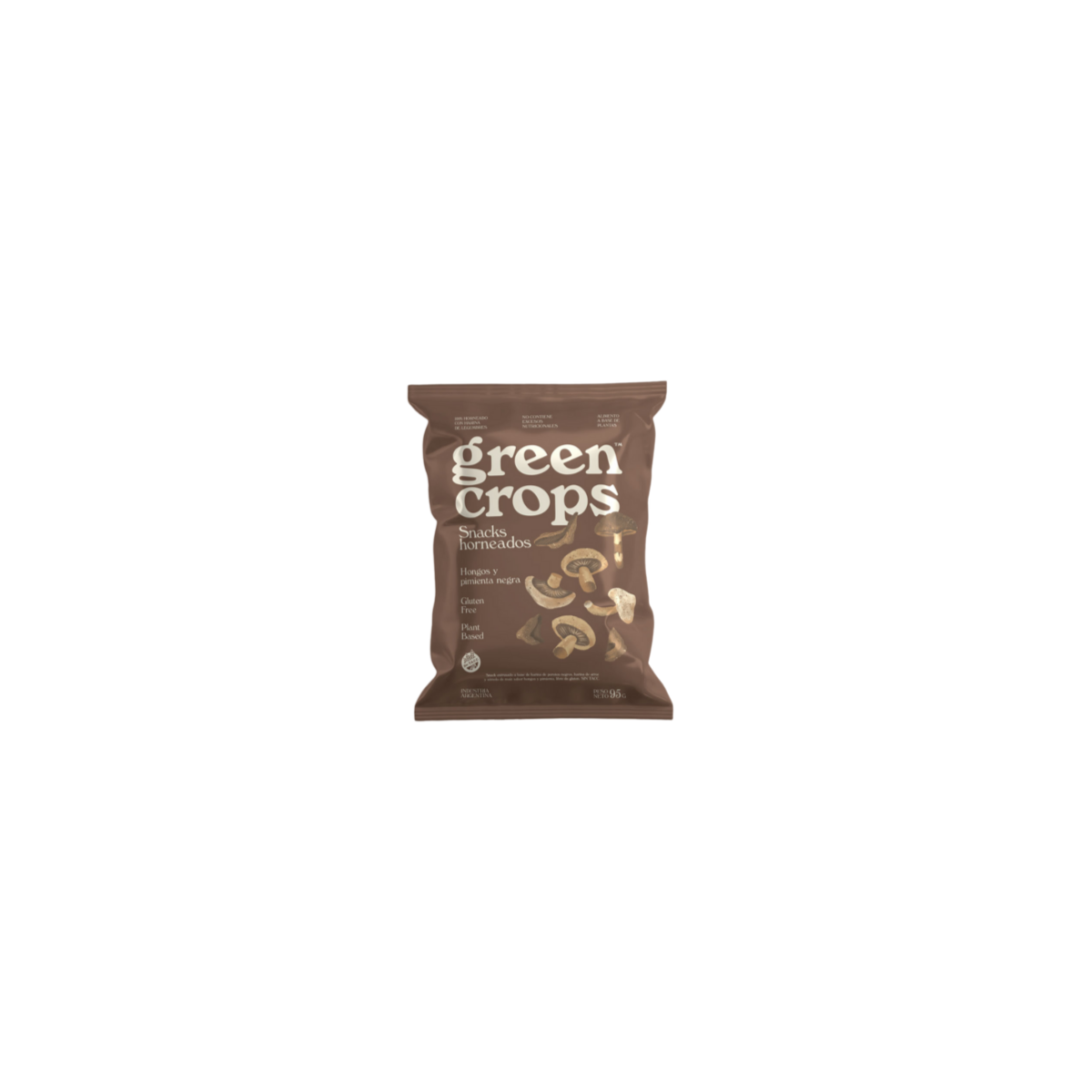Snack vegano sabor Hongos y pimienta negra x 45 gr. - Green Crops