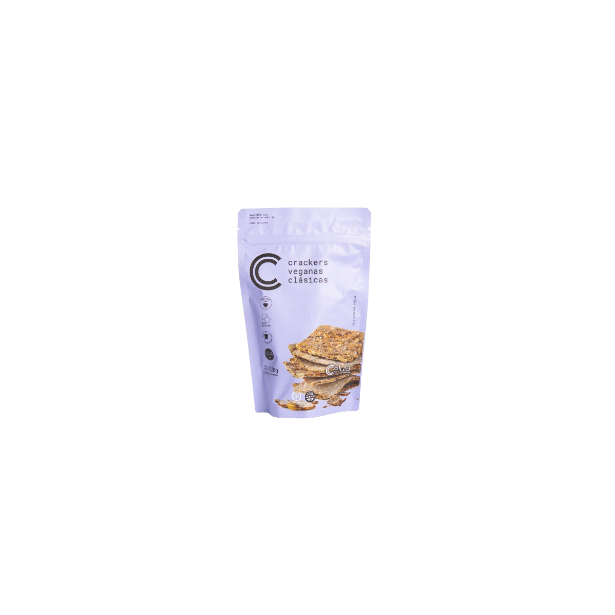 Crackers de semillas Sin Tacc & veganas x 120 gr. - Célula Cocina Crackers de semillas Sin Tacc & veganas x 120 gr. - Célula Cocina