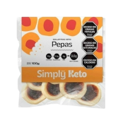 Pepas Keto con mermelada de Frambuesa x 100 gr. - Simply Keto