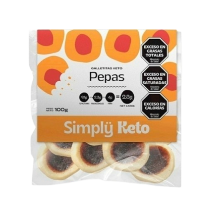 Pepas Keto con mermelada de Frambuesa x 100 gr. - Simply Keto