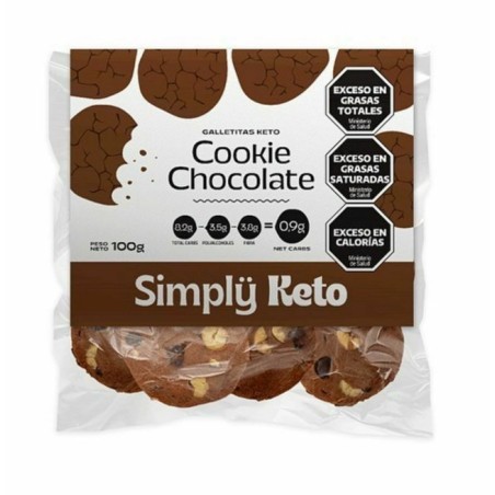 Cookies Keto de chocolate x 100 gr. - Simply Keto