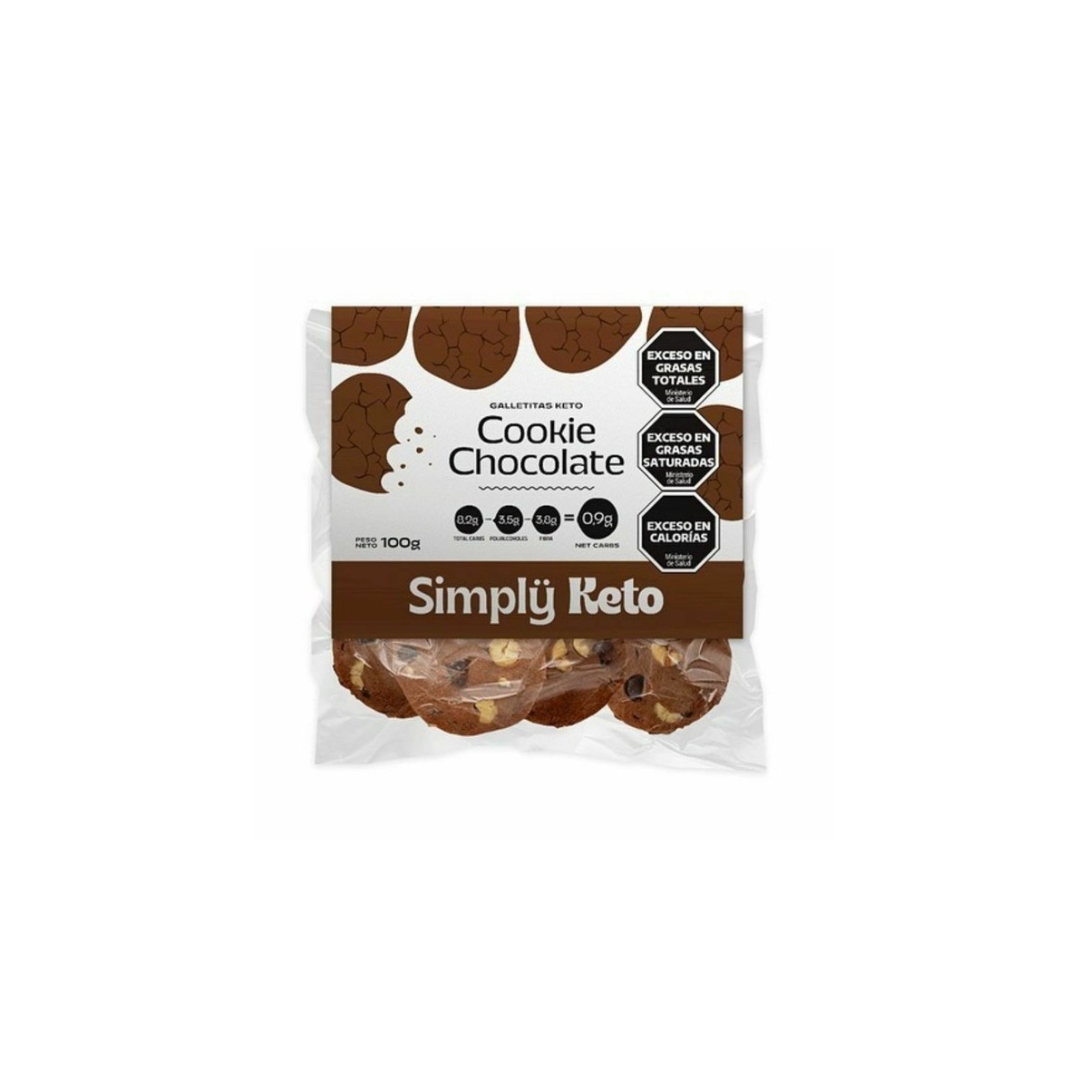 Cookies Keto de chocolate x 100 gr. - Simply Keto Cookies Keto de chocolate x 100 gr. - Simply Keto