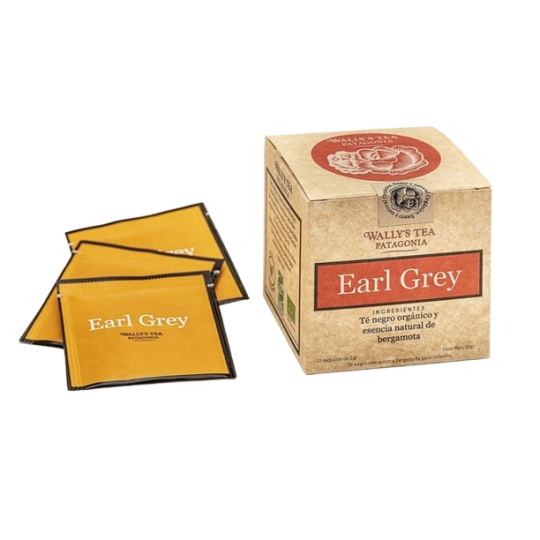 Té orgánico Earl Grey x 30 gr. - Wally´s Tea Patagonia