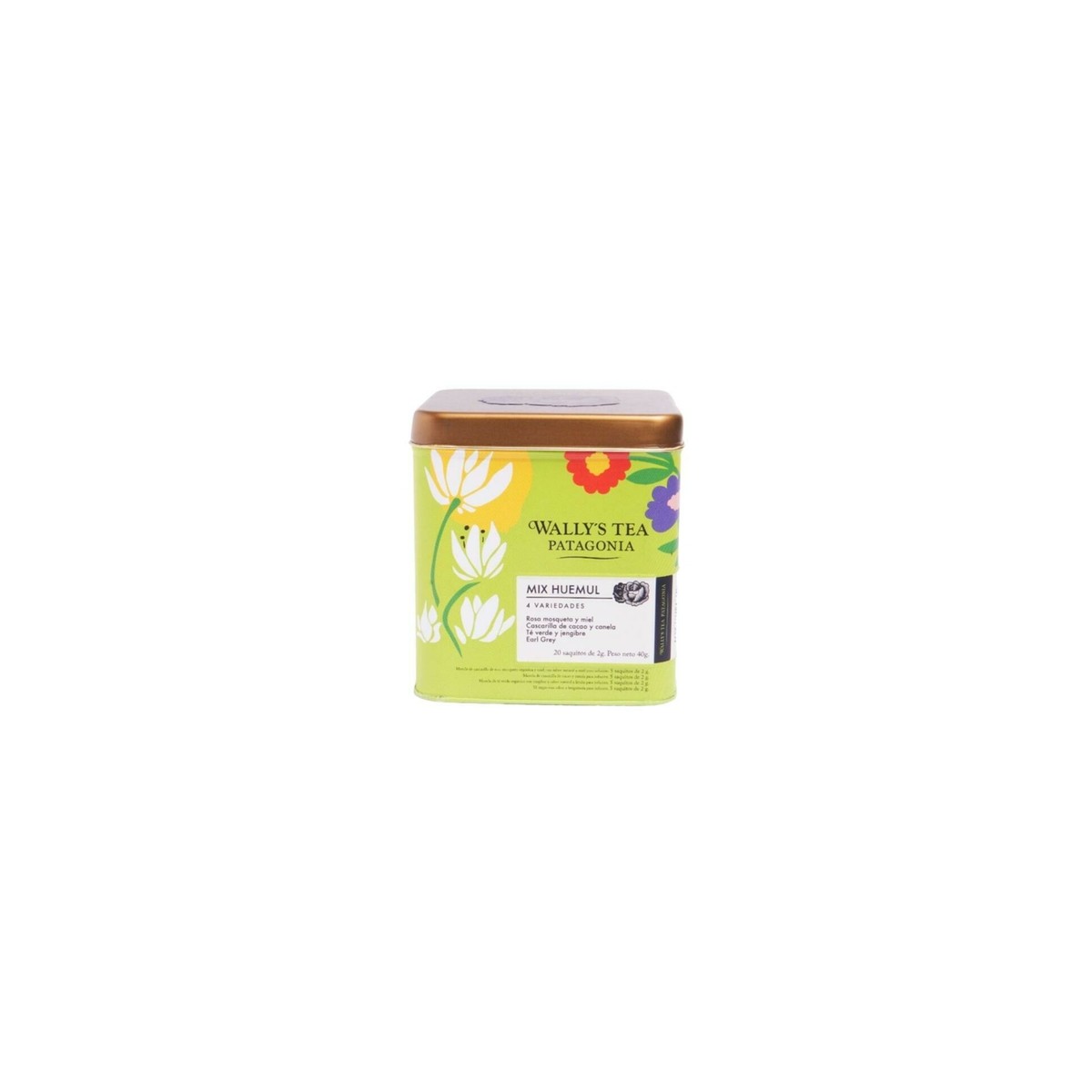 Lata mix Huemul orgánico x 40 gr. - Wally´s Tea Patagonia Lata mix Huemul orgánico x 40 gr. - Wally´s Tea Patagonia
