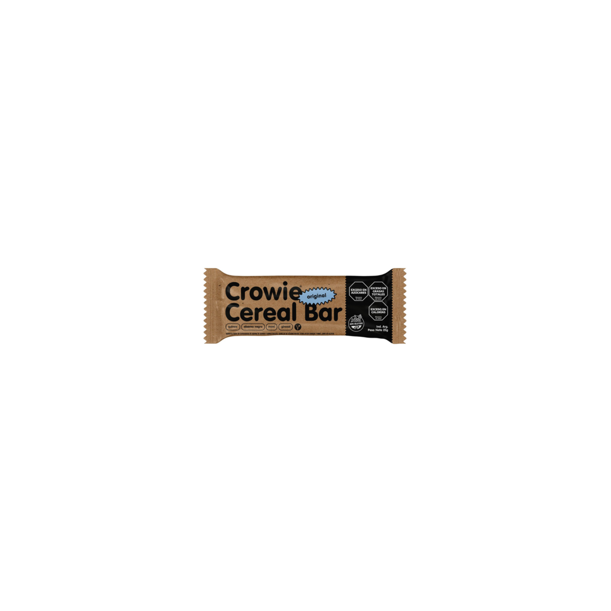 Barrita de cereal vegana Original x 25 gr. - Crowie Barrita de cereal vegana Original x 25 gr. - Crowie