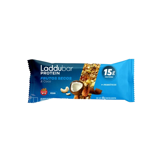 Barra protéica frutos secos y coco x 60 gr. - Laddubar