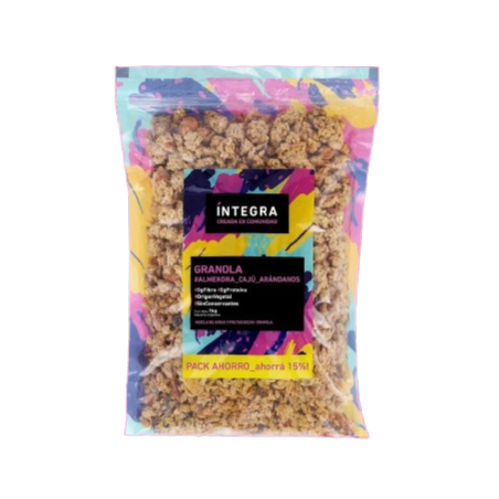 Granola de Almendras Cajú  Arándanos x kg - Integra