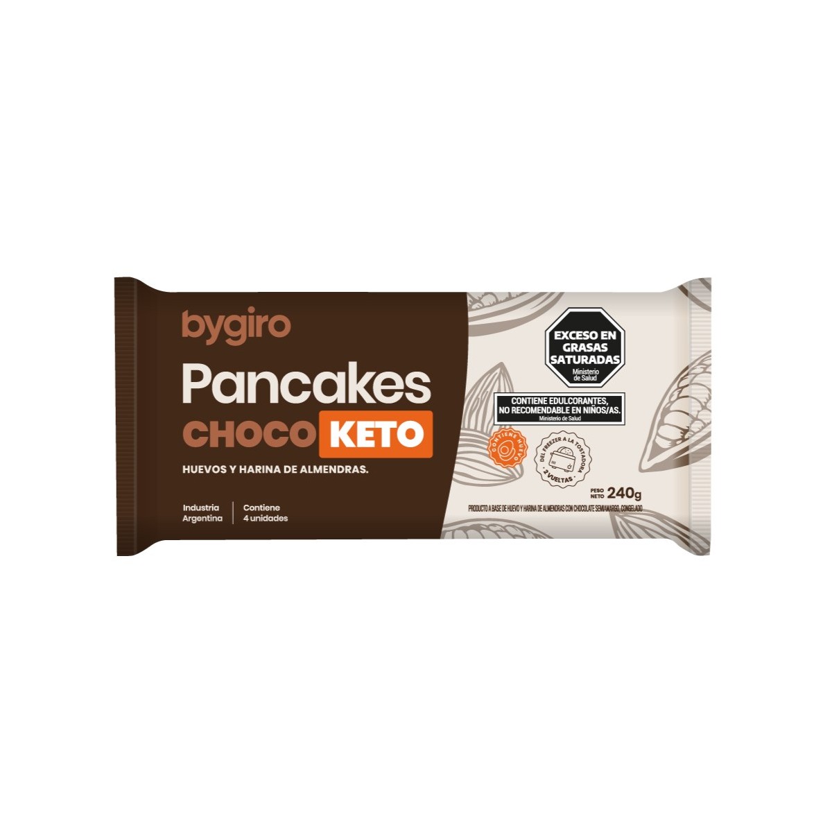 Pancakes Chocoketo x 240 gr. - Bygiro Pancakes Chocoketo x 240 gr. - Bygiro