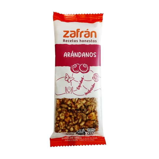Barrita de cereal con Arándanos x 42 gr. - Zafrán