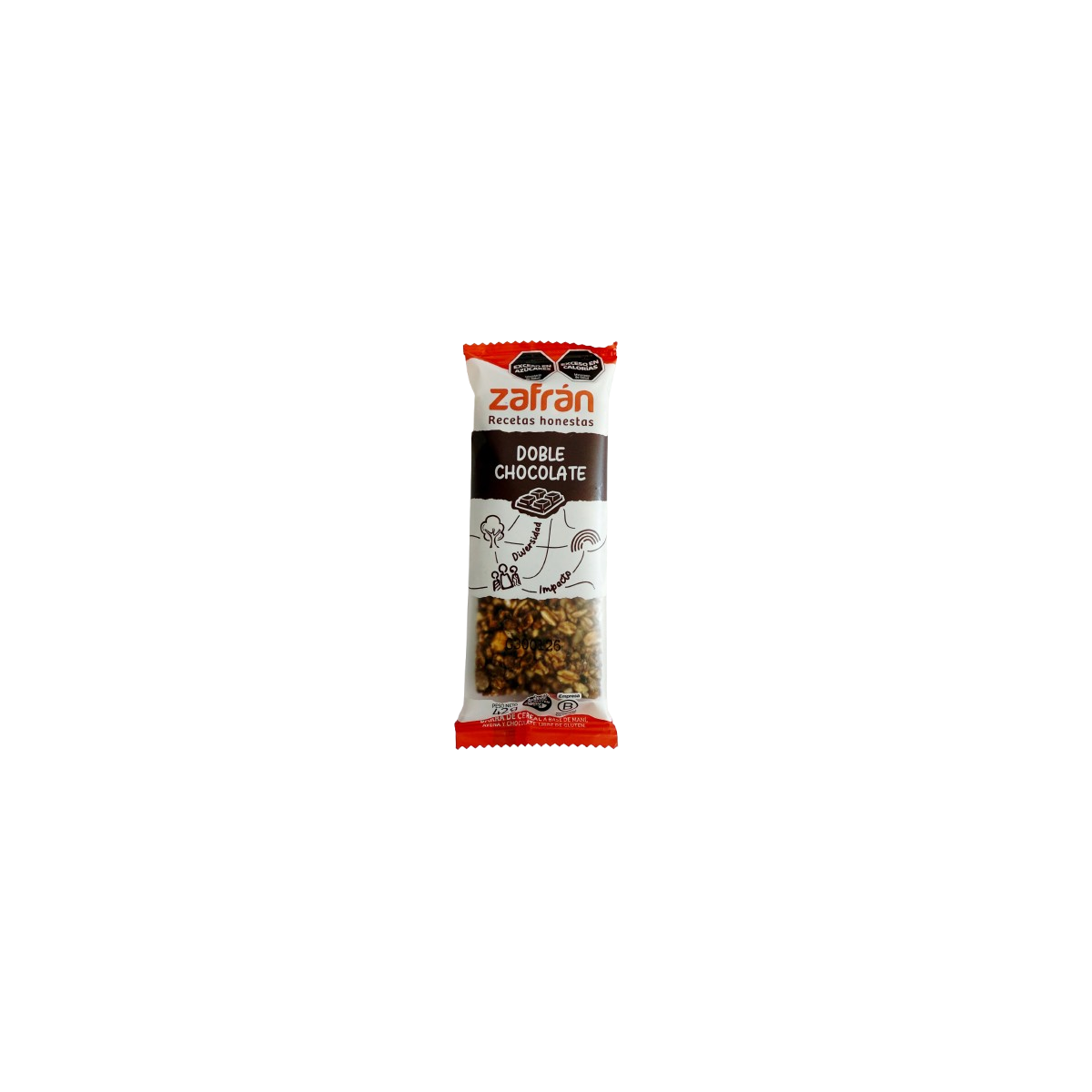 Barrita de cereal con doble chocolate x 42 gr. - Zafrán Barrita de cereal con doble chocolate x 42 gr. - Zafrán