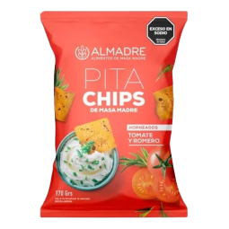 Chips de masa madre sabor Tomate y romero x 170 g- Almadre