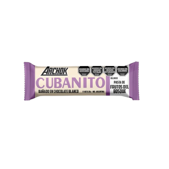 Cubanito relleno de pasta de Frutos del Bosque x 28 gr. - Archok
