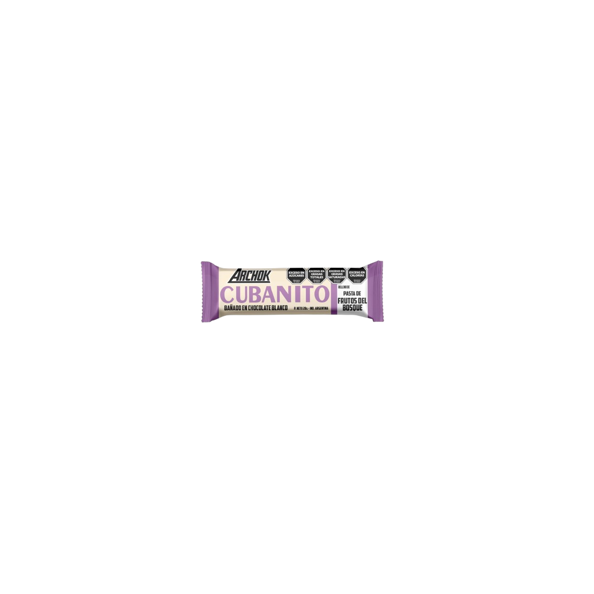 Cubanito relleno de pasta de Frutos del Bosque x 28 gr. - Archok
