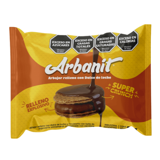Alfajor de obleas cubierto en chocolate x 50 gr. - Arbanit