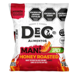 Maní Honey roasted Spicy x 75 gr. - Dec