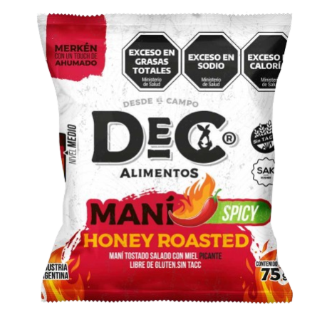 Maní Honey roasted Spicy x 75 gr. - Dec