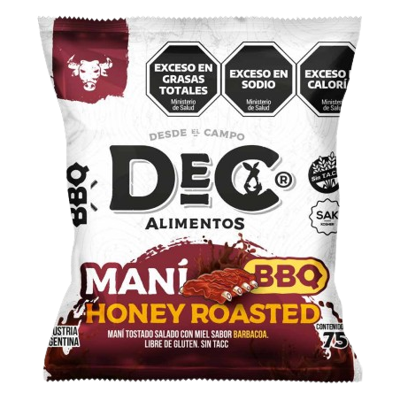 Maní Honey roasted BBQ x 75 gr. - Dec