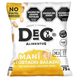 Maní tostado salado x 75 gr. - Dec