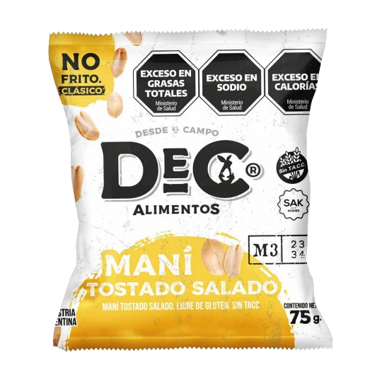 Maní tostado salado x 75 gr. - Dec