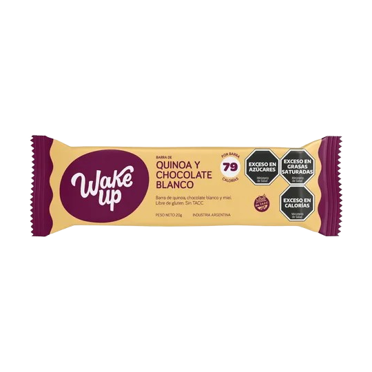 Barra de Quinoa y chocolate blanco Sin Tacc x 20gr - Wake Up
