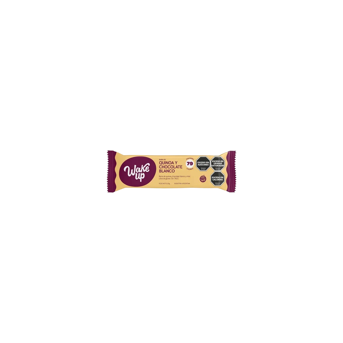 Barra de Quinoa y chocolate blanco Sin Tacc x 20gr - Wake Up