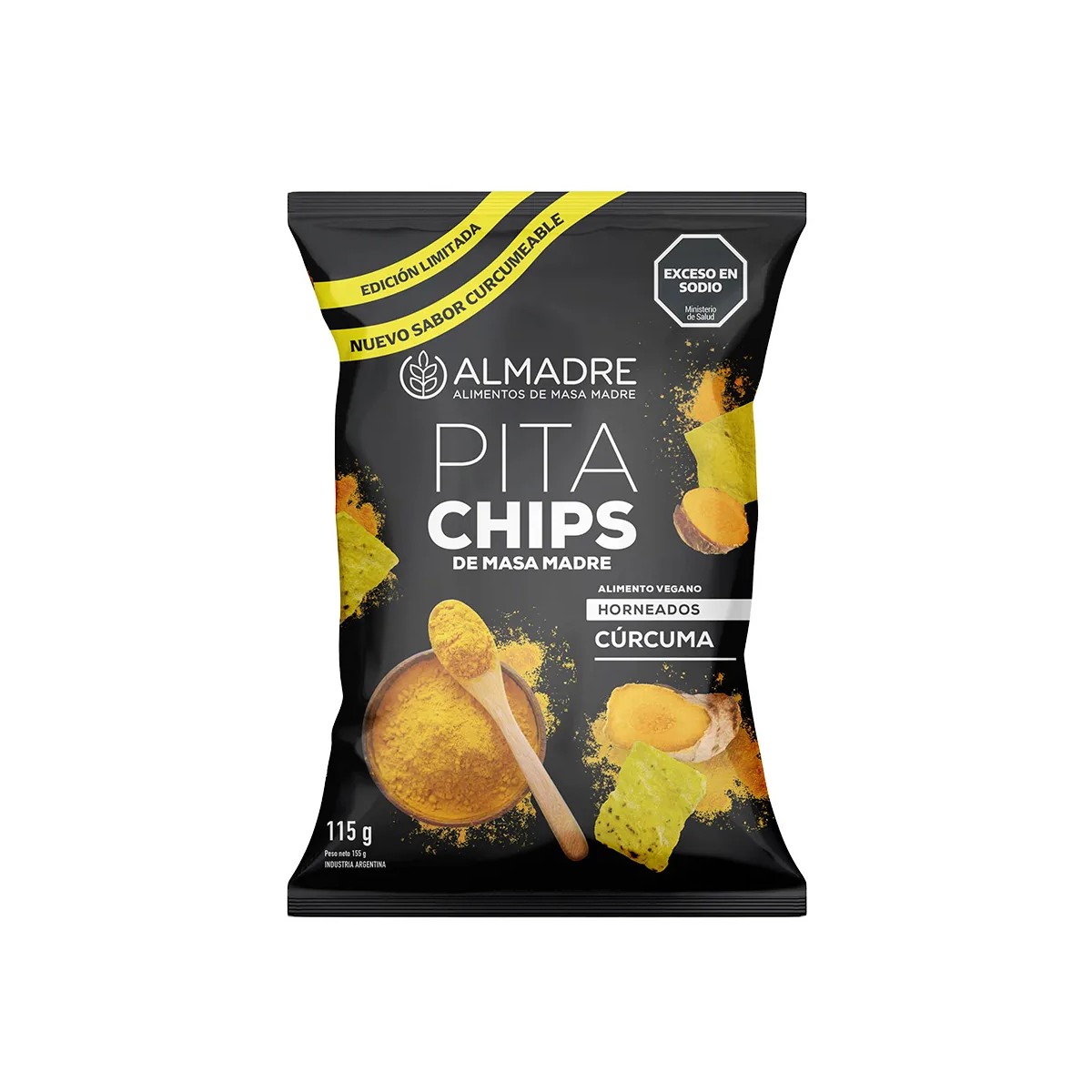 Chips de Masa Madre Cúrcuma x 115 gr. - Almadre Chips de Masa Madre Cúrcuma x 115 gr. - Almadre