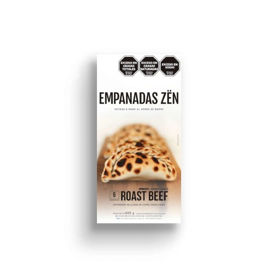 Empanada de Roast Beef con harina orgánica x 6 u. - Pizza Zën