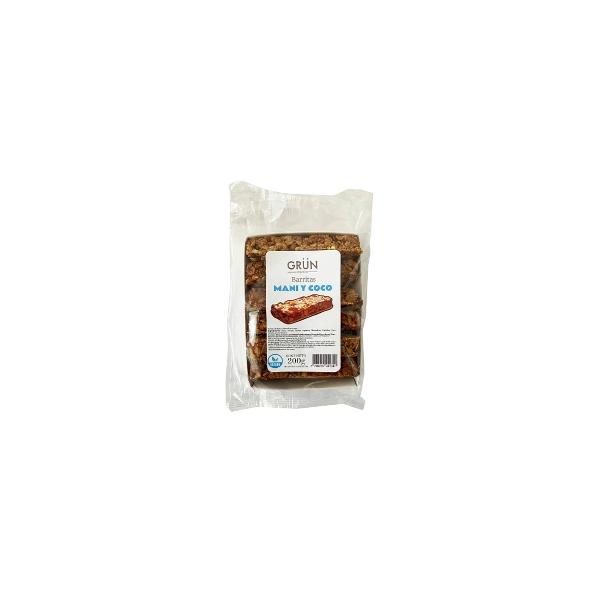 Barritas veganas de Mani y coco x 6 unidades - Grün