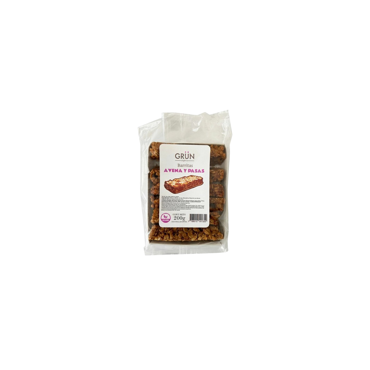 Barritas veganas de Avena y pasas x 6 unidades - Grün