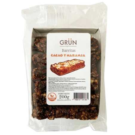 Barritas veganas de Cacao y naranja x 6 unidades - Grün