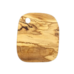 Tabla Chica de Madera de Olivo 15x18 cm. - San Nicolás