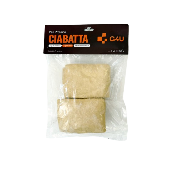 Pan proteico Ciabatta x 240 gr. - G4U