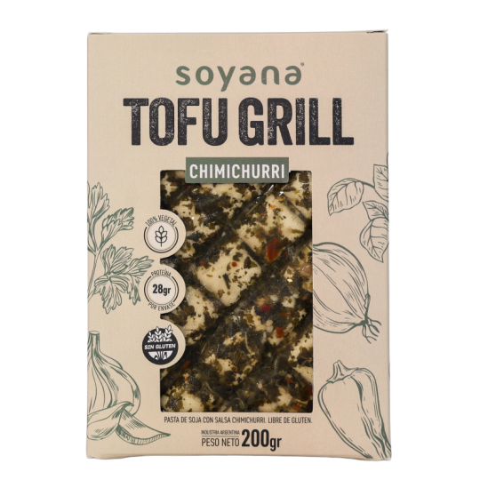 Tofu Grill sabor Chimichurri x 200 gr. - Soyana
