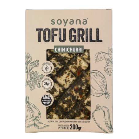 Tofu Grill sabor Chimichurri x 200 gr. - Soyana