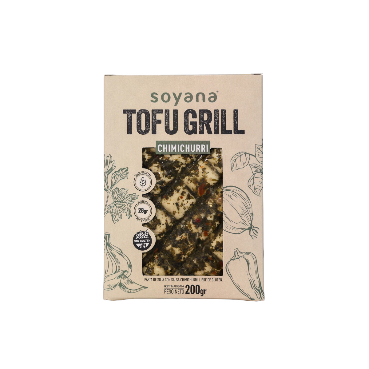 Tofu Grill sabor Chimichurri x 200 gr. - Soyana