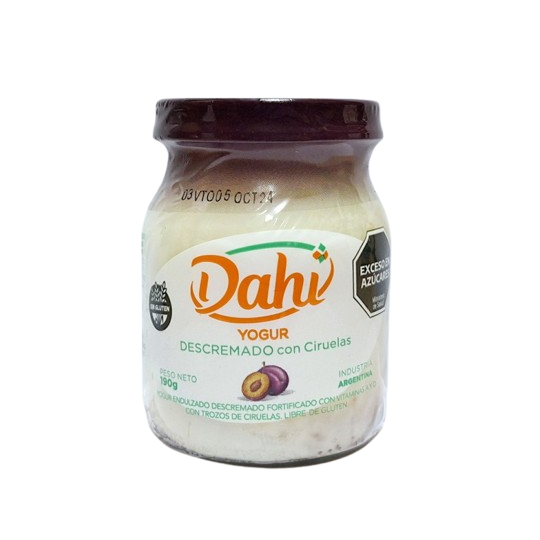 Yogur Descremado con Ciruela  x 190 grs. - Dahi