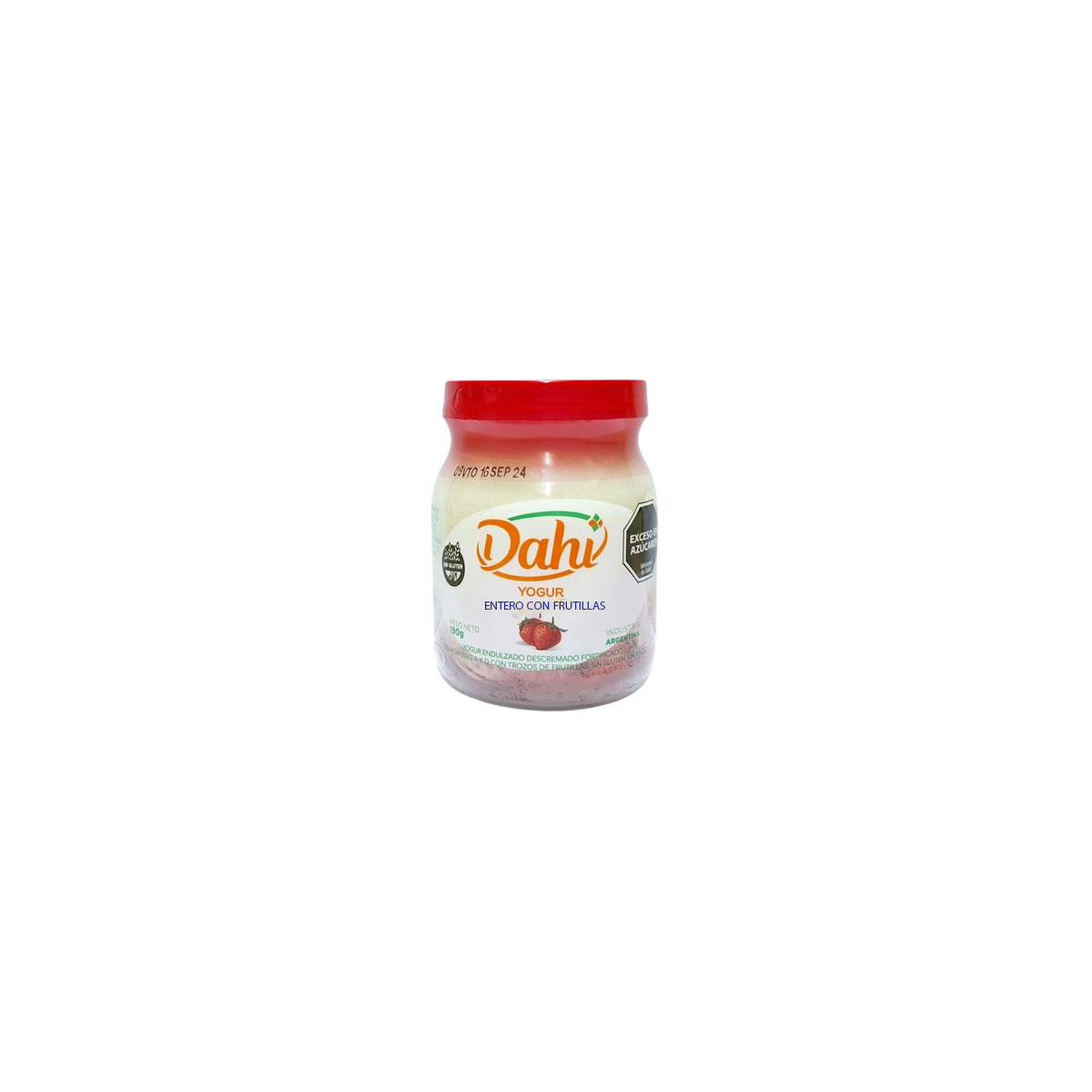 Yogur Entero con Frutilla x 190 grs. - Dahi Yogur Entero con Frutilla x 190 grs. - Dahi