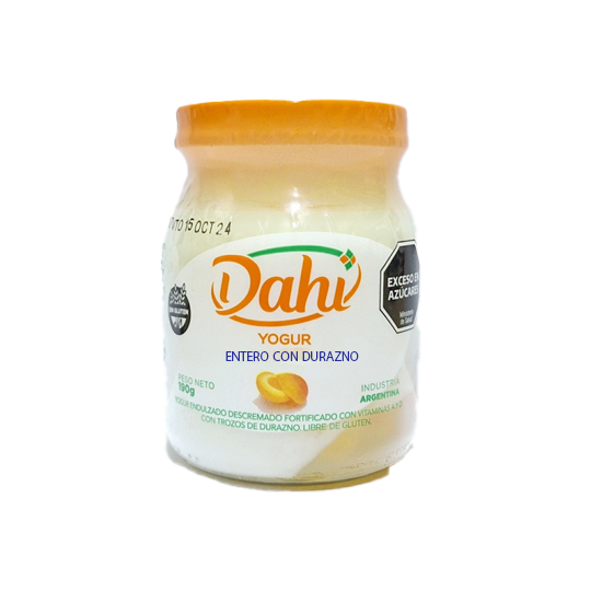 Yogur Entero con Durazno x 190 grs. - Dahi