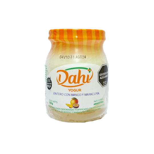 Yogur Entero con Mango y Maracuya x 190 grs. - Dahi