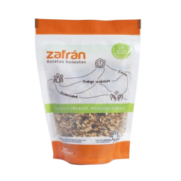 Granola de Nueces, manzana y pasas x 300 gr. Zafran