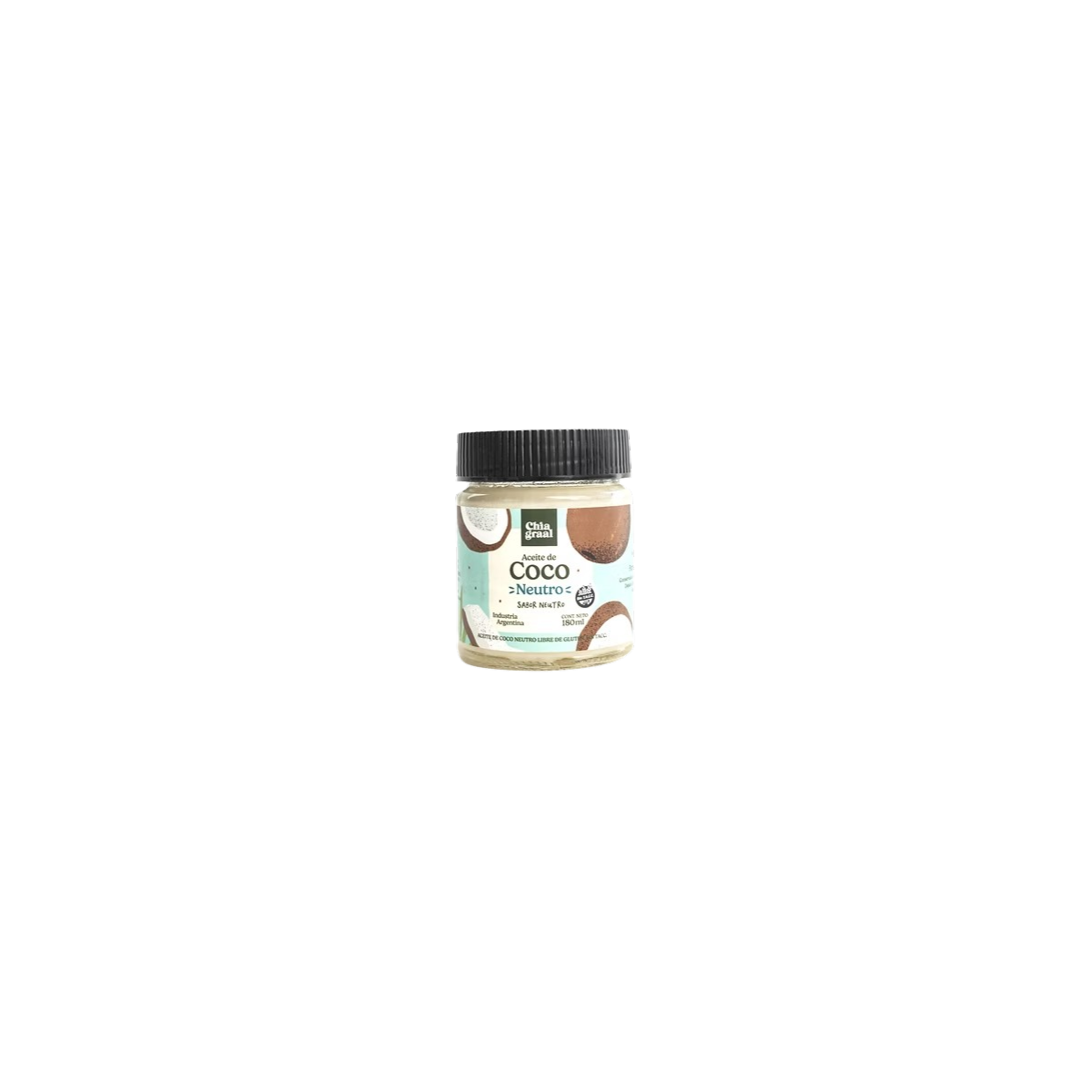 Aceite de Coco Neutro x 180 ml. - Chia Graal