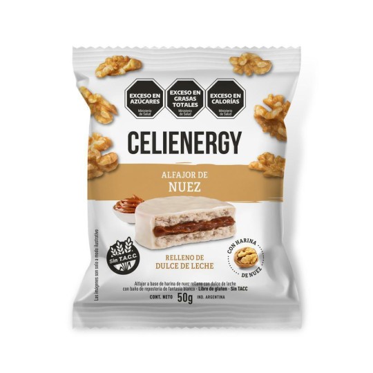 Alfajor de Nuez con Dulce de Leche - Celienergy