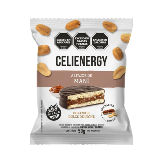 Alfajor de Maní con Dulce de Leche - Celienergy