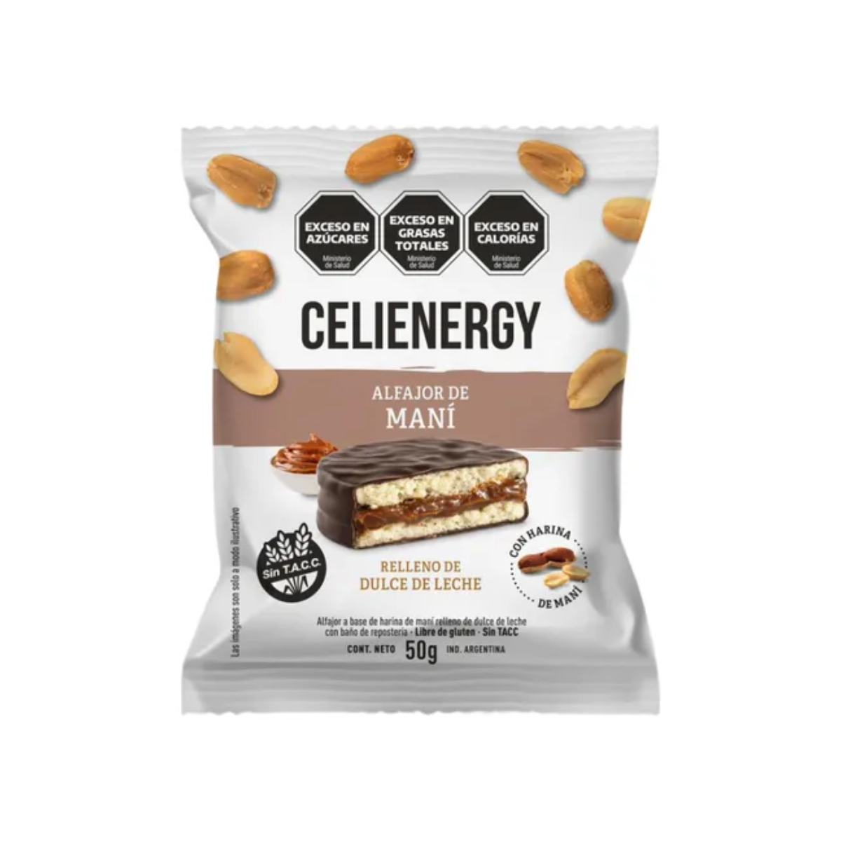 Alfajor de Maní con Dulce de Leche - Celienergy
