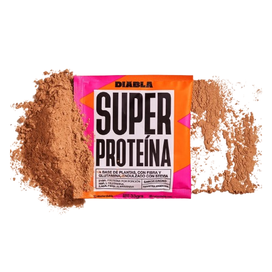 Super Proteína sabor cacao x 33 gr. - Diabla Super Proteína sabor cacao x 33 gr. - Diabla