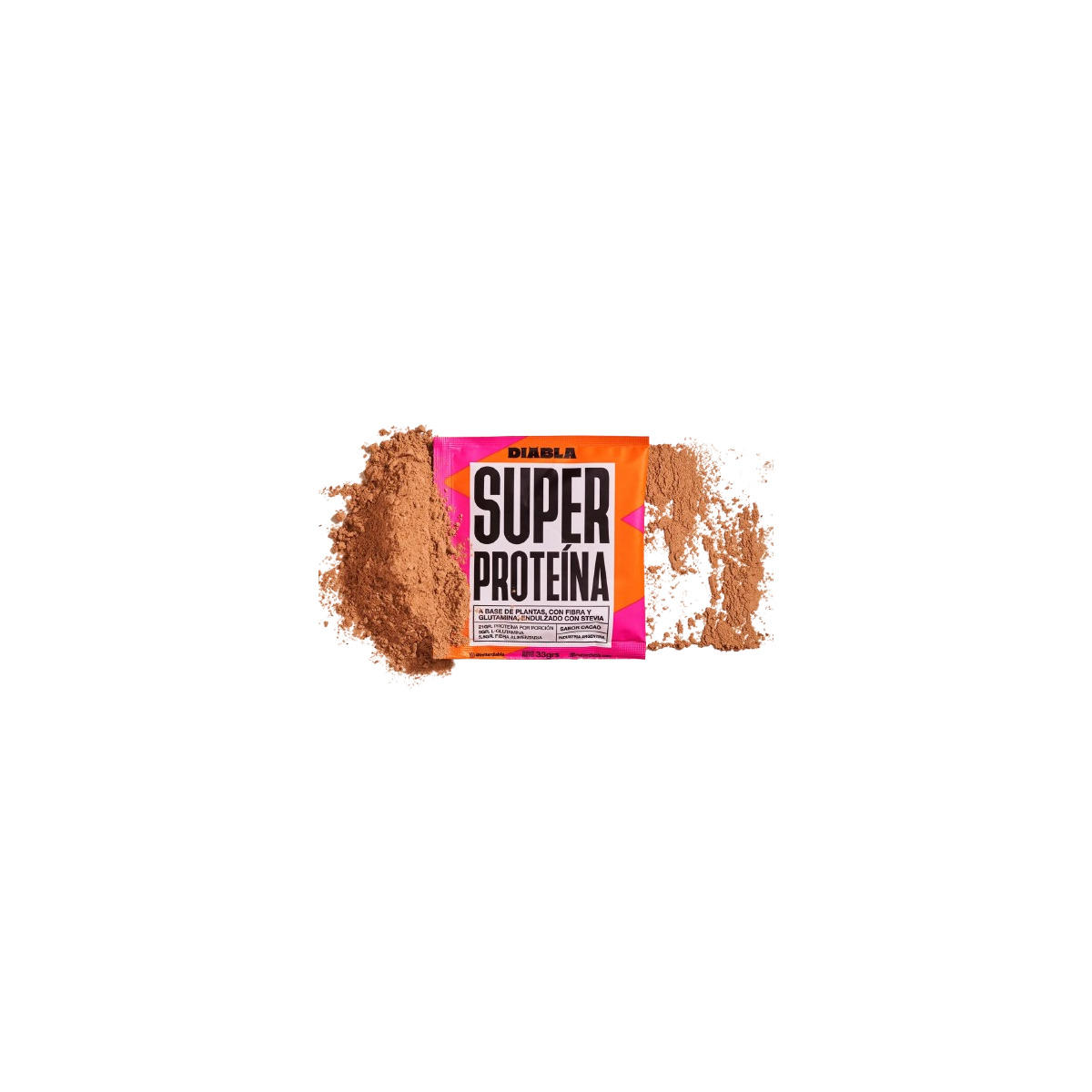 Super Proteína sabor cacao x 33 gr. - Diabla Super Proteína sabor cacao x 33 gr. - Diabla