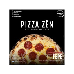 Pizza de Peperoni con harina orgánica x 510 gr. - Pizza Zën