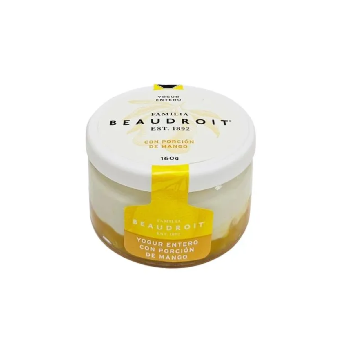 Yogur entero con porción de Mango x 160 gr. - Familia Beaudroit Yogur entero con porción de Mango x 160 gr. - Familia Beaudroit