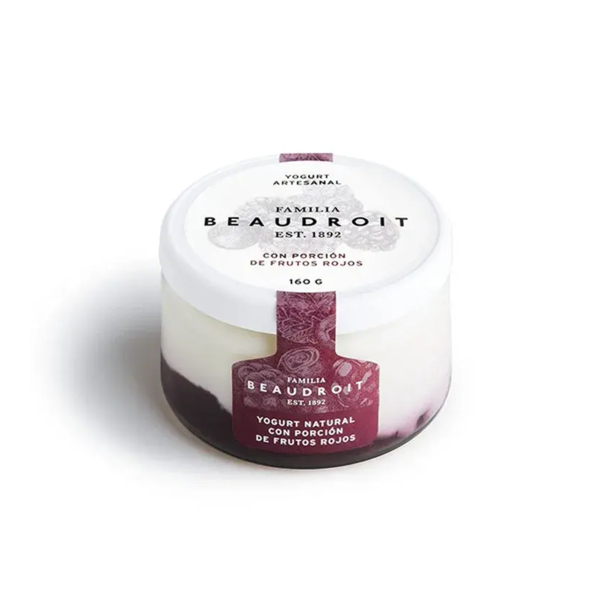 Yogur Entero con Frutos Rojos x 160 gr. - Familia Beaudroit Yogur Entero con Frutos Rojos x 160 gr. - Familia Beaudroit