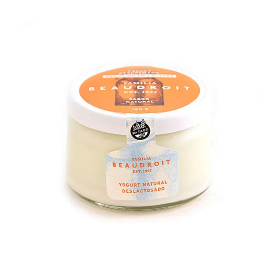 Yogur Deslactosado Natural x 160 gr. - Familia Beaudroit